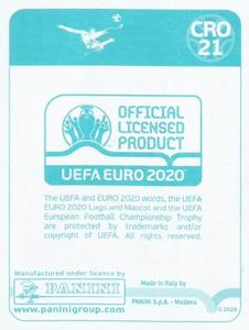 2020 Panini UEFA Euro 2020 International Stickers Preview #CRO21 Nikola Vlasic Back