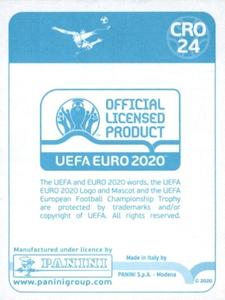 2020 Panini UEFA Euro 2020 International Stickers Preview #CRO24 Ivan Perisic Back