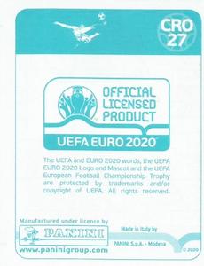 2020 Panini UEFA Euro 2020 International Stickers Preview #CRO27 Josip Brekalo Back