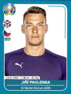 2020 Panini UEFA Euro 2020 International Stickers Preview #CZE8 Jiri Pavlenka Front