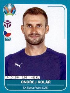 2020 Panini UEFA Euro 2020 International Stickers Preview #CZE9 Ondrej Kolar Front