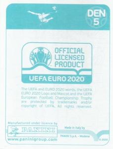 2020 Panini UEFA Euro 2020 International Stickers Preview #DEN5 Denmark Back