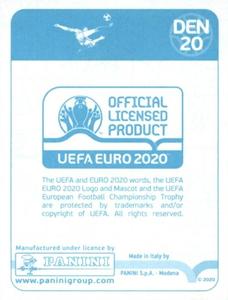 2020 Panini UEFA Euro 2020 International Stickers Preview #DEN20 Daniel Wass Back