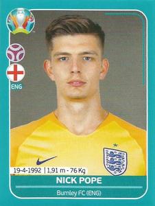 2020 Panini UEFA Euro 2020 International Stickers Preview #ENG8 Nick Pope Front