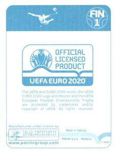 2020 Panini UEFA Euro 2020 International Stickers Preview #FIN1 Finland Back