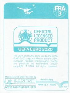 2020 Panini UEFA Euro 2020 International Stickers Preview #FRA3 France Back