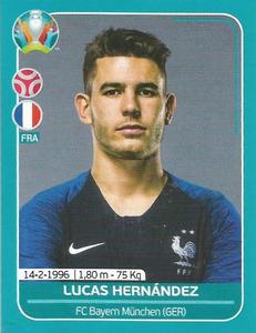 2020 Panini UEFA Euro 2020 International Stickers Preview #FRA14 Lucas Hernandez Front
