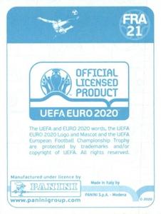 2020 Panini UEFA Euro 2020 International Stickers Preview #FRA21 Paul Pogba Back