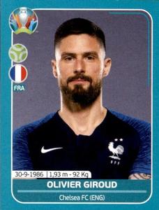 2020 Panini UEFA Euro 2020 International Stickers Preview #FRA24 Olivier Giroud Front
