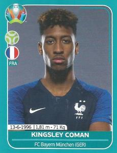 2020 Panini UEFA Euro 2020 International Stickers Preview #FRA26 Kingsley Coman Front