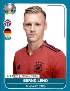 2020 Panini UEFA Euro 2020 International Stickers Preview #GER8 Bernd Leno Front