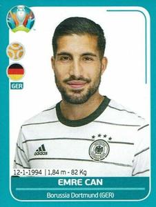 2020 Panini UEFA Euro 2020 International Stickers Preview #GER18 Emre Can Front