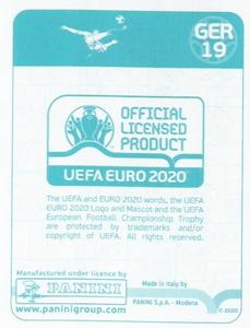 2020 Panini UEFA Euro 2020 International Stickers Preview #GER19 Leon Goretzka Back
