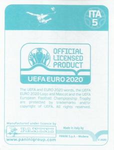 2020 Panini UEFA Euro 2020 International Stickers Preview #ITA5 Italy Back