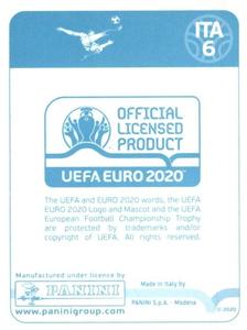 2020 Panini UEFA Euro 2020 International Stickers Preview #ITA6 Giorgio Chiellini Back