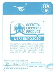 2020 Panini UEFA Euro 2020 International Stickers Preview #ITA9 Pierluigi Gollini Back