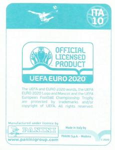 2020 Panini UEFA Euro 2020 International Stickers Preview #ITA10 Leonardo Bonucci Back