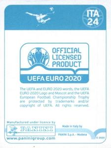 2020 Panini UEFA Euro 2020 International Stickers Preview #ITA24 Federico Bernardeschi Back