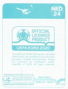 2020 Panini UEFA Euro 2020 International Stickers Preview #NED24 Ryan Babel Back