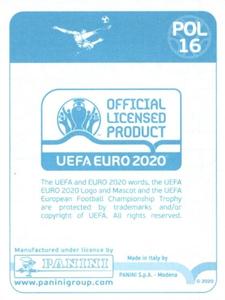 2020 Panini UEFA Euro 2020 International Stickers Preview #POL16 Michal Pazdan Back