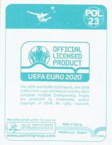 2020 Panini UEFA Euro 2020 International Stickers Preview #POL23 Przemyslaw Frankowski Back