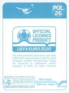2020 Panini UEFA Euro 2020 International Stickers Preview #POL26 Jakub Blaszczykowski Back