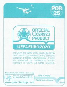2020 Panini UEFA Euro 2020 International Stickers Preview #POR25 Diogo Jota Back
