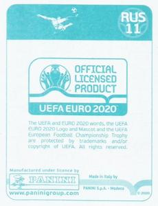 2020 Panini UEFA Euro 2020 International Stickers Preview #RUS11 Mario Fernandes Back