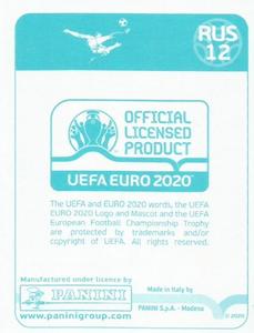 2020 Panini UEFA Euro 2020 International Stickers Preview #RUS12 Georgi Dzhikiya Back