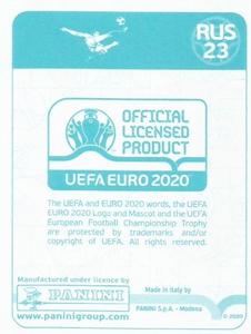 2020 Panini UEFA Euro 2020 International Stickers Preview #RUS23 Dmitri Barinov Back