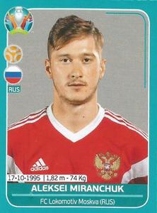 2020 Panini UEFA Euro 2020 International Stickers Preview #RUS26 Aleksei Miranchuk Front