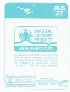 2020 Panini UEFA Euro 2020 International Stickers Preview #RUS27 Zelimkhan Bakaev Back