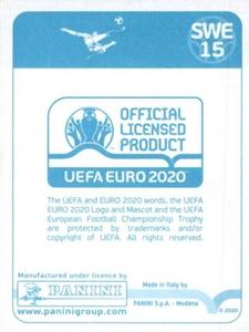2020 Panini UEFA Euro 2020 International Stickers Preview #SWE15 Victor Nilsson Lindelof Back