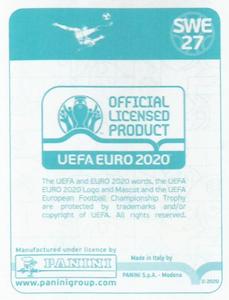2020 Panini UEFA Euro 2020 International Stickers Preview #SWE27 Alexander Isak Back