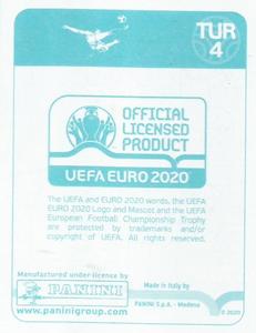 2020 Panini UEFA Euro 2020 International Stickers Preview #TUR4 Turkey Back