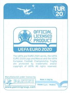 2020 Panini UEFA Euro 2020 International Stickers Preview #TUR20 Okay Yokuslu Back