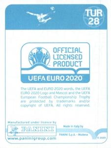 2020 Panini UEFA Euro 2020 International Stickers Preview #TUR28 Kenan Karaman Back
