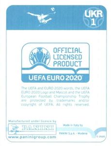 2020 Panini UEFA Euro 2020 International Stickers Preview #UKR1 Ukraine Back