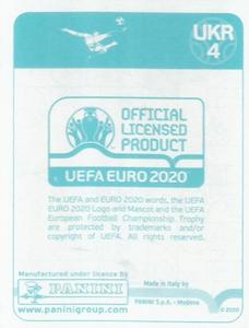 2020 Panini UEFA Euro 2020 International Stickers Preview #UKR4 Ukraine Back
