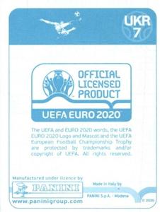 2020 Panini UEFA Euro 2020 International Stickers Preview #UKR7 Andriy Lunin Back