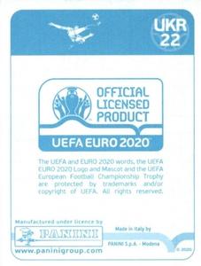 2020 Panini UEFA Euro 2020 International Stickers Preview #UKR22 Viktor Tsygankov Back