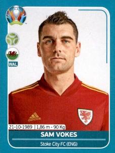 2020 Panini UEFA Euro 2020 International Stickers Preview #WAL25 Sam Vokes Front