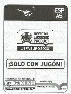 2020 Panini UEFA Euro 2020 International Stickers Preview - Spain Euro Extra #ESP-A5 Marco Asensio Back