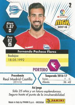 2017-18 Panini Megacracks LaLiga #2 Fernando Pacheco Back