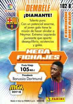 2017-18 Panini Megacracks LaLiga #102b Dembélé Back