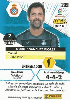 2017-18 Panini Megacracks LaLiga #239 Quique Sánchez Flores Back