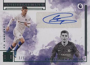 2019-20 Panini Impeccable Premier League - Indelible Ink Emerald #IN-CP Christian Pulisic Front