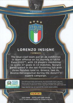 2020 Panini Select UEFA Euro #7 Lorenzo Insigne Back