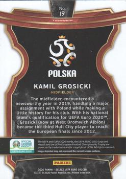 2020 Panini Select UEFA Euro #19 Kamil Grosicki Back