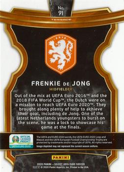 2020 Panini Select UEFA Euro #91 Frenkie de Jong Back